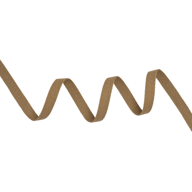 Cotton Twill Tape - 0.375" - Coffee