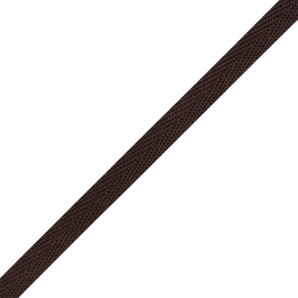 Cotton Twill Tape - 0.375" - Brown - Folded