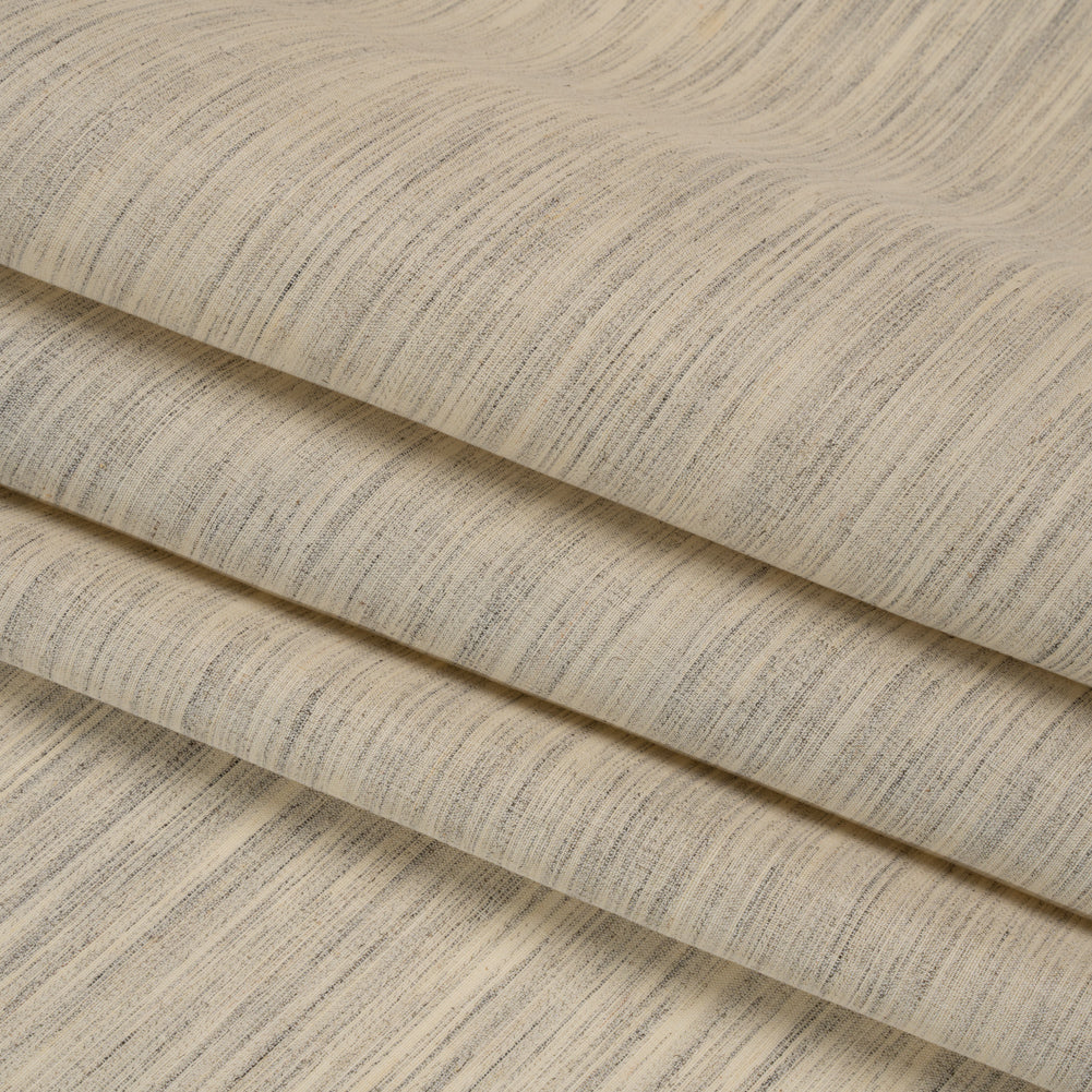 Horsehair Hymo Interlining - Beige and Gray Heathered - Folded