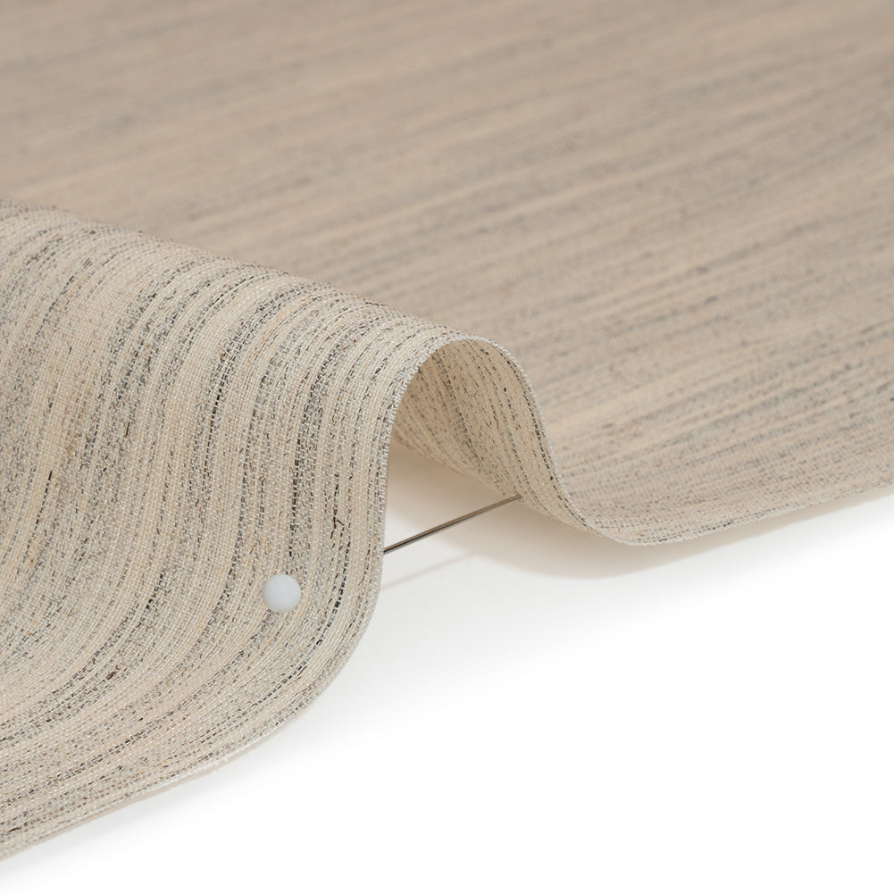 Horsehair Hymo Interlining - Beige and Gray Heathered - Detail