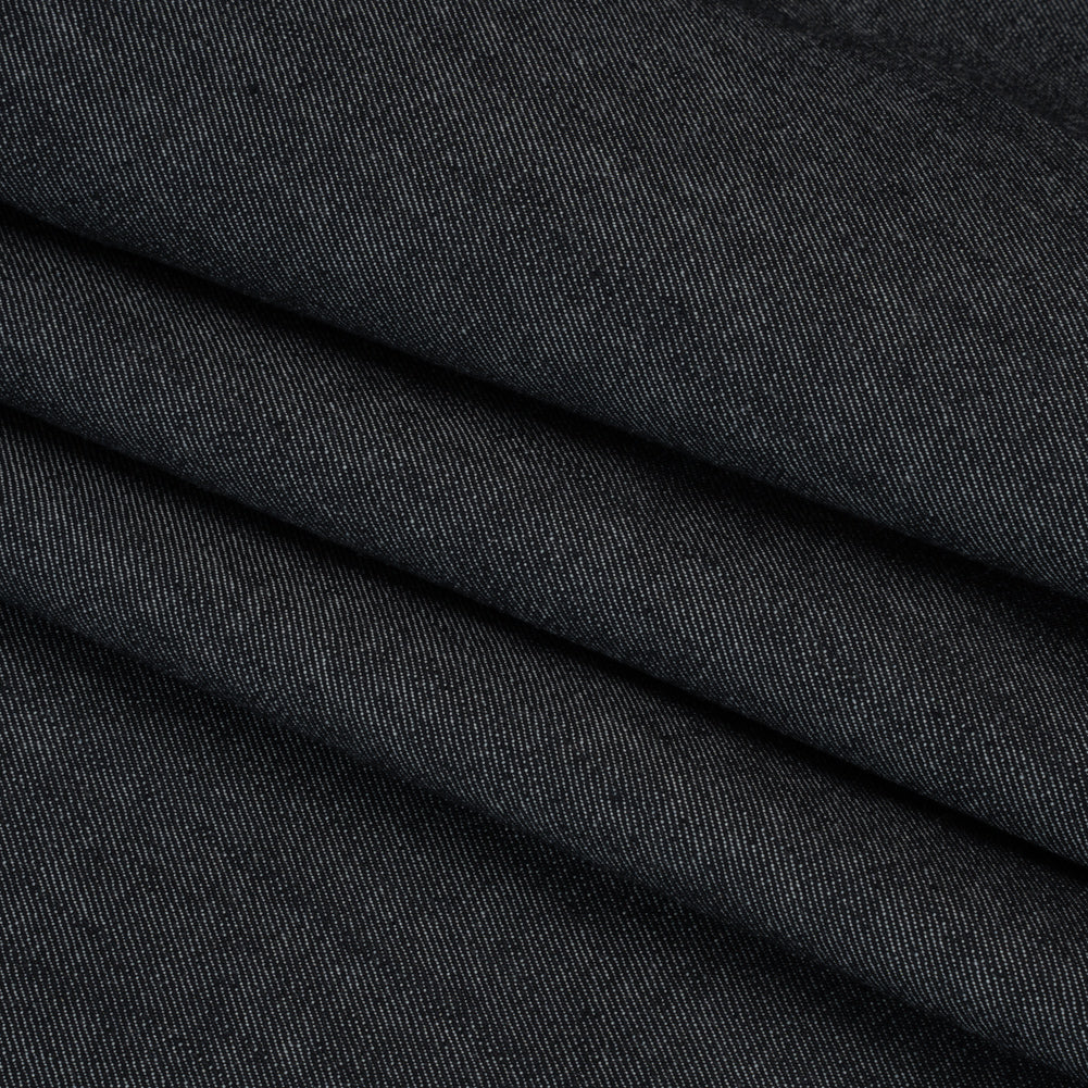 Heavyweight Cotton Denim - Dark Indigo - Deadstock Made in America - Folded