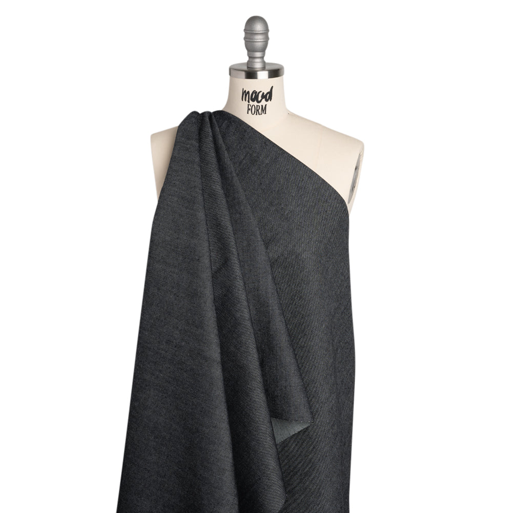 Heavyweight Cotton Denim - Dark Indigo - Deadstock Made in America - Drape