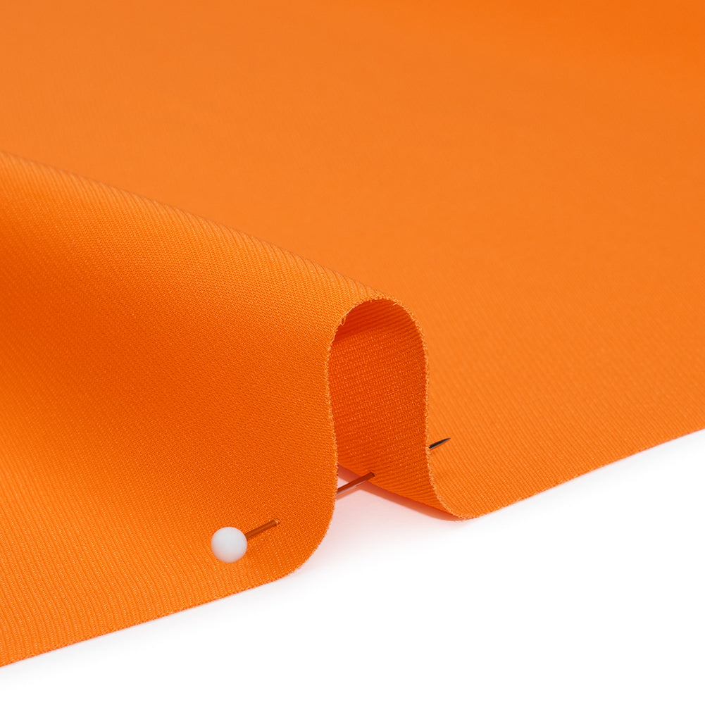 Drapey Polyester Woven - Orange - Deadstock - Detail