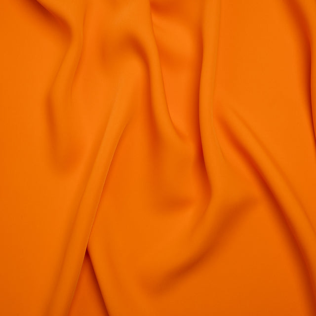 Drapey Polyester Woven - Orange - Deadstock