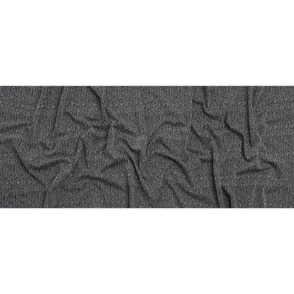 Stretch Polyester Jacquard Knit - Black and White Abstract - Designer Deadstock