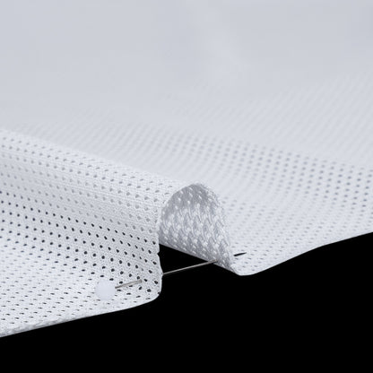Polyester Athletic Mesh - White - Designer Deadstock