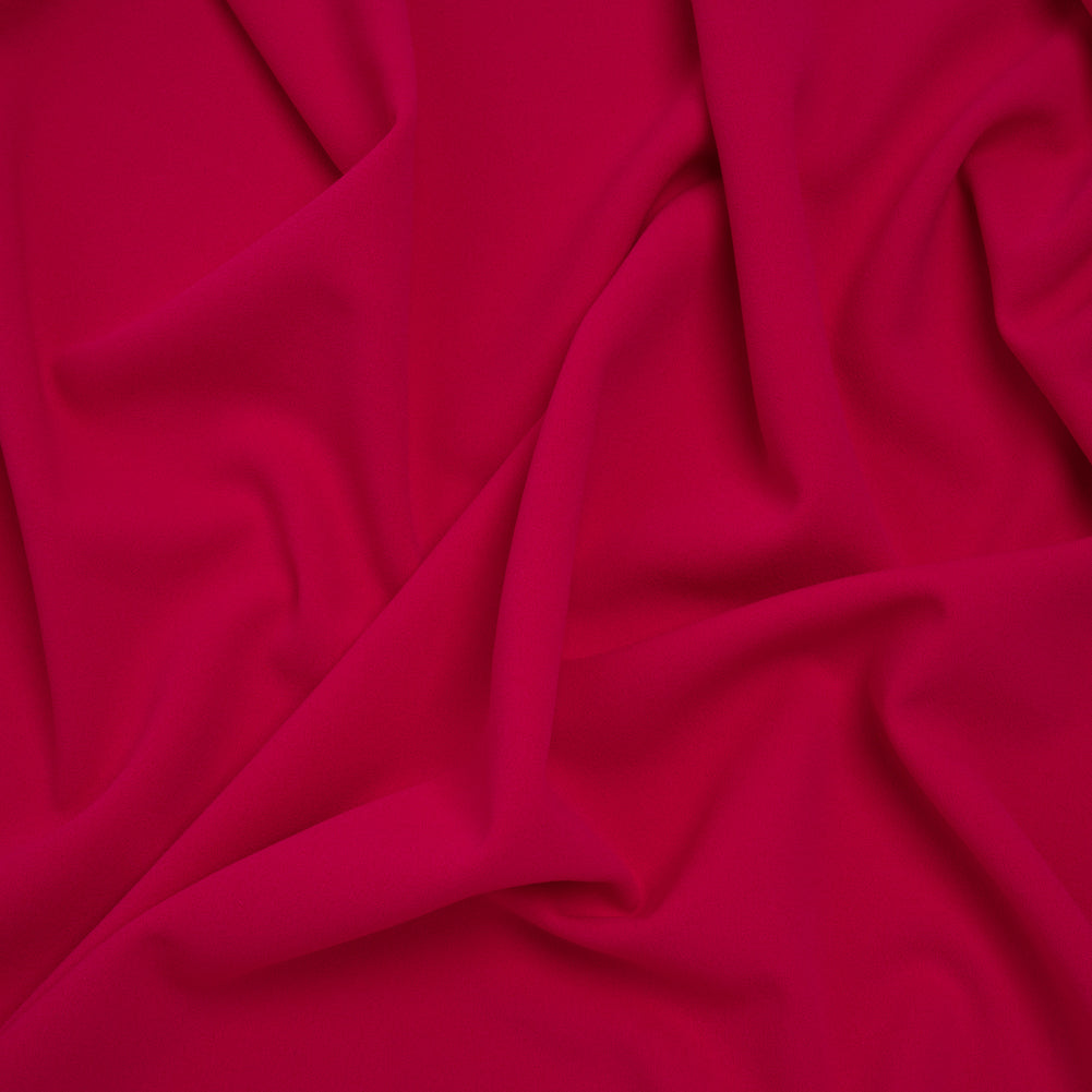 Stretch Polyester Crepe Double Knit - Rosebud Pink - Designer Deadstock