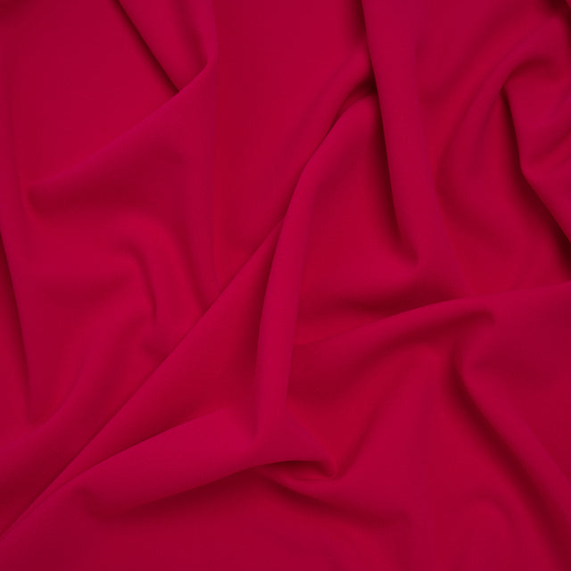 Stretch Polyester Crepe Double Knit - Rosebud Pink - Designer Deadstock