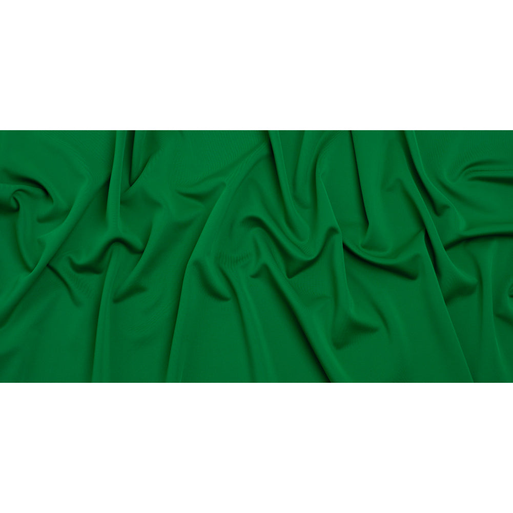 Stretch Polyester Scuba Knit - Rich Green - Designer Deadstock - Full