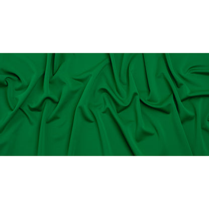 Stretch Polyester Scuba Knit - Rich Green - Designer Deadstock