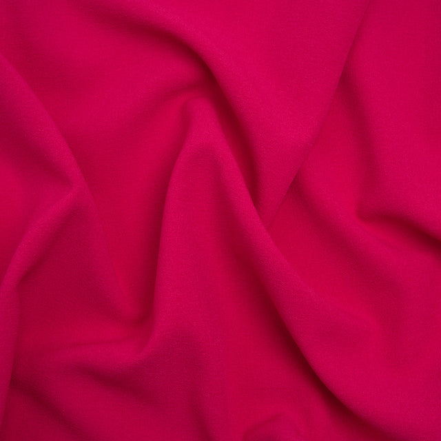 Rayon Crepe - Hot Pink - Designer Deadstock
