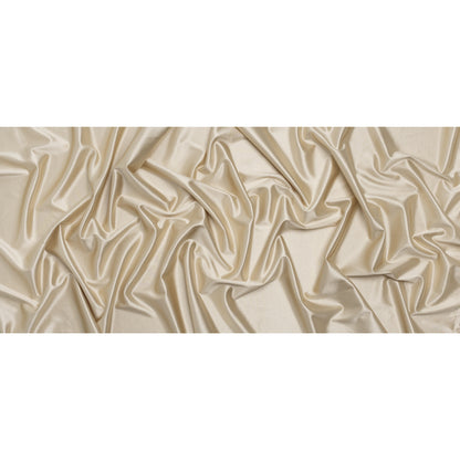 Satin-Faced Stretch Polyester Knit - Champagne Gold - Designer Deadstock