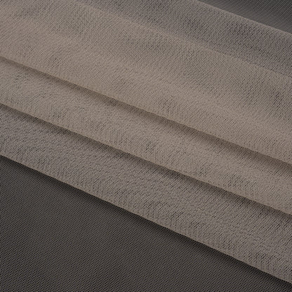 Polyester Mesh - Beige - Designer Deadstock