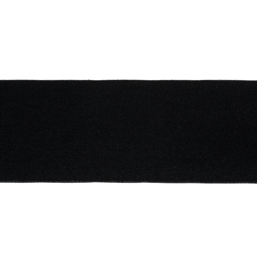 Velvet Ribbon Single Faced - 1.875" - Black - Folded