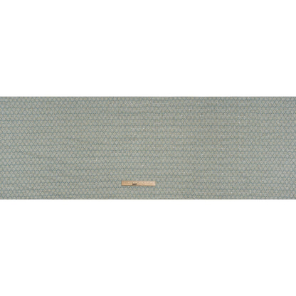 Metallic Wool Blend Tweed with Baby Sequins - Aqua, White and Gold - Deadstock