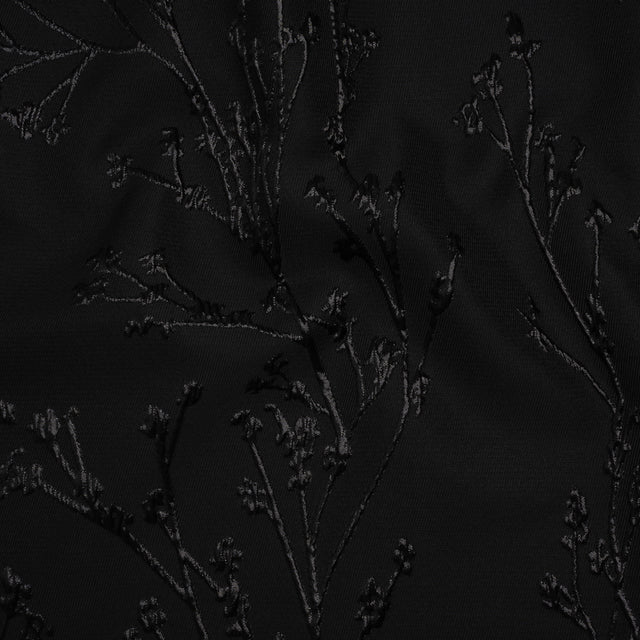 Metallic Brocade - Black on Black Flowering Branches
