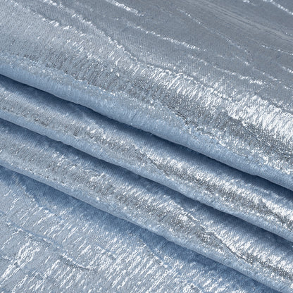 Metallic Brocade - Sky Blue Subtle Wrinkles - Kylie Collection