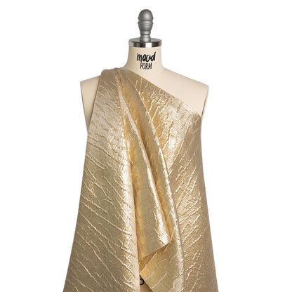 Metallic Brocade - Gold Subtle Wrinkles - Kylie Collection
