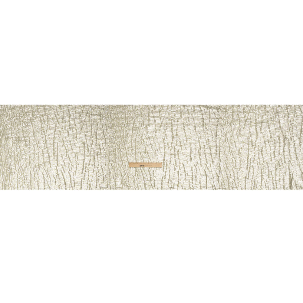 Metallic Brocade - Silver Subtle Wrinkles - Kylie Collection - Full