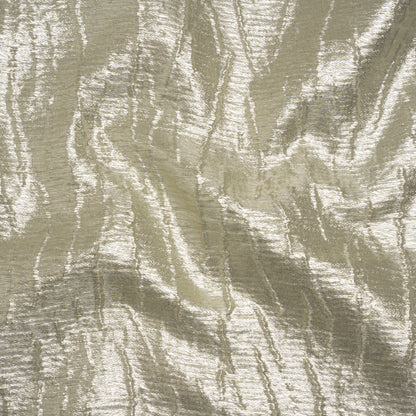 Metallic Brocade - Silver Subtle Wrinkles - Kylie Collection