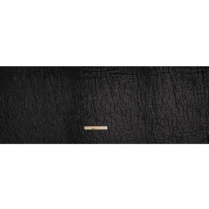 Metallic Brocade - Black Subtle Wrinkles - Kylie Collection