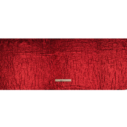 Metallic Brocade - Red Subtle Wrinkles - Kylie Collection