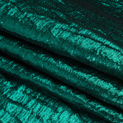 Metallic Brocade - Bright Teal Subtle Wrinkles - Kylie Collection
