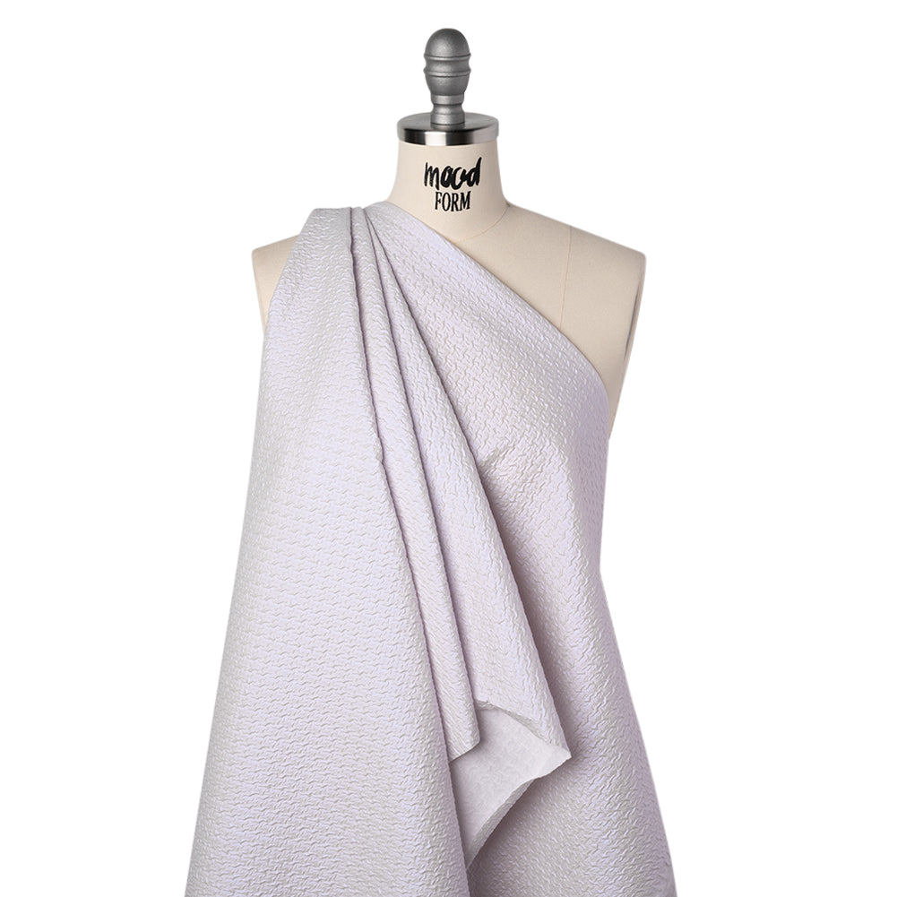 Puckered Novelty Jacketing - Clearwater Blue Abstract - Edana Collection - Folded