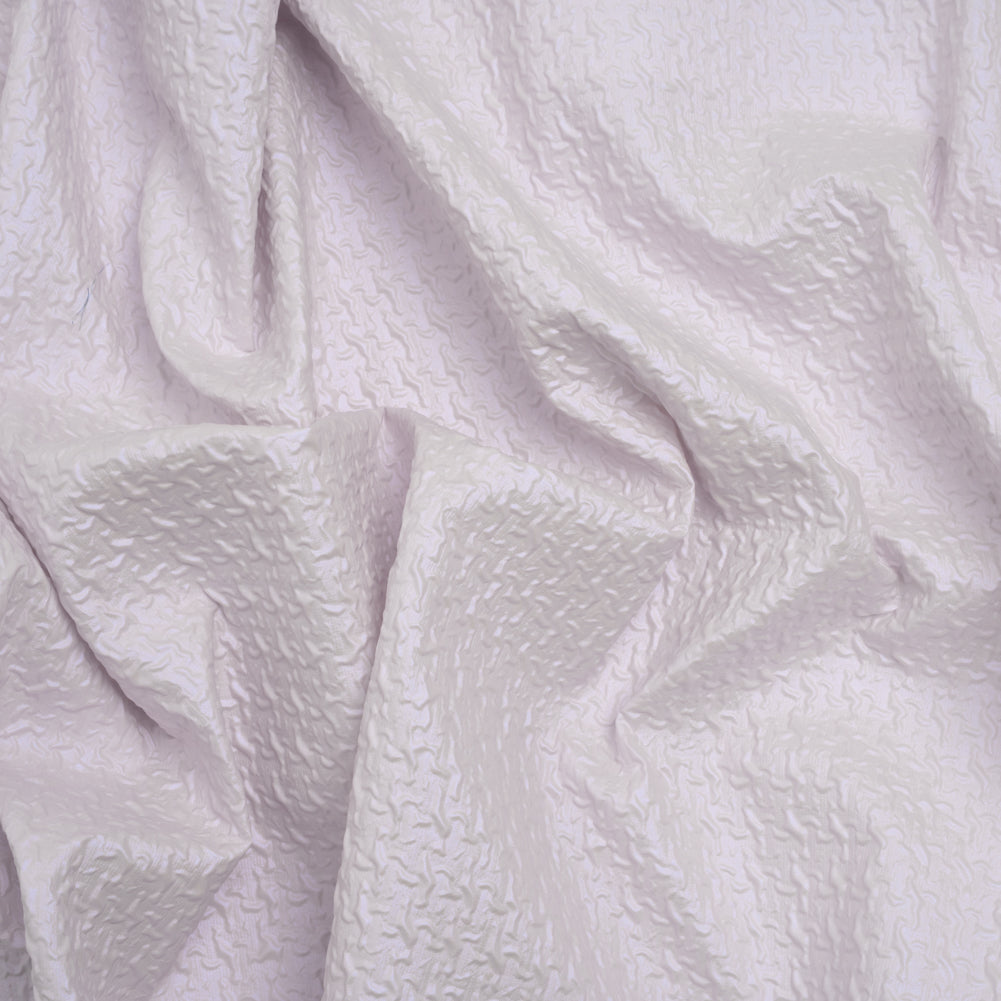 Puckered Novelty Jacketing - Clearwater Blue Abstract - Edana Collection - Drape