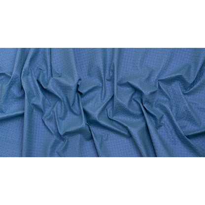 Puckered Novelty Jacketing - Blue Abstract - Edana Collection