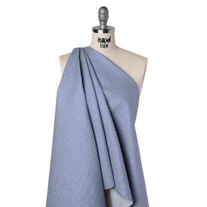 Puckered Novelty Jacketing - Sky Blue Abstract - Edana Collection Folded