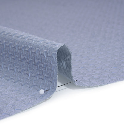 Puckered Novelty Jacketing - Sky Blue Abstract - Edana Collection Full