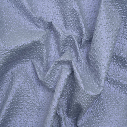 Puckered Novelty Jacketing - Sky Blue Abstract - Edana Collection Drape