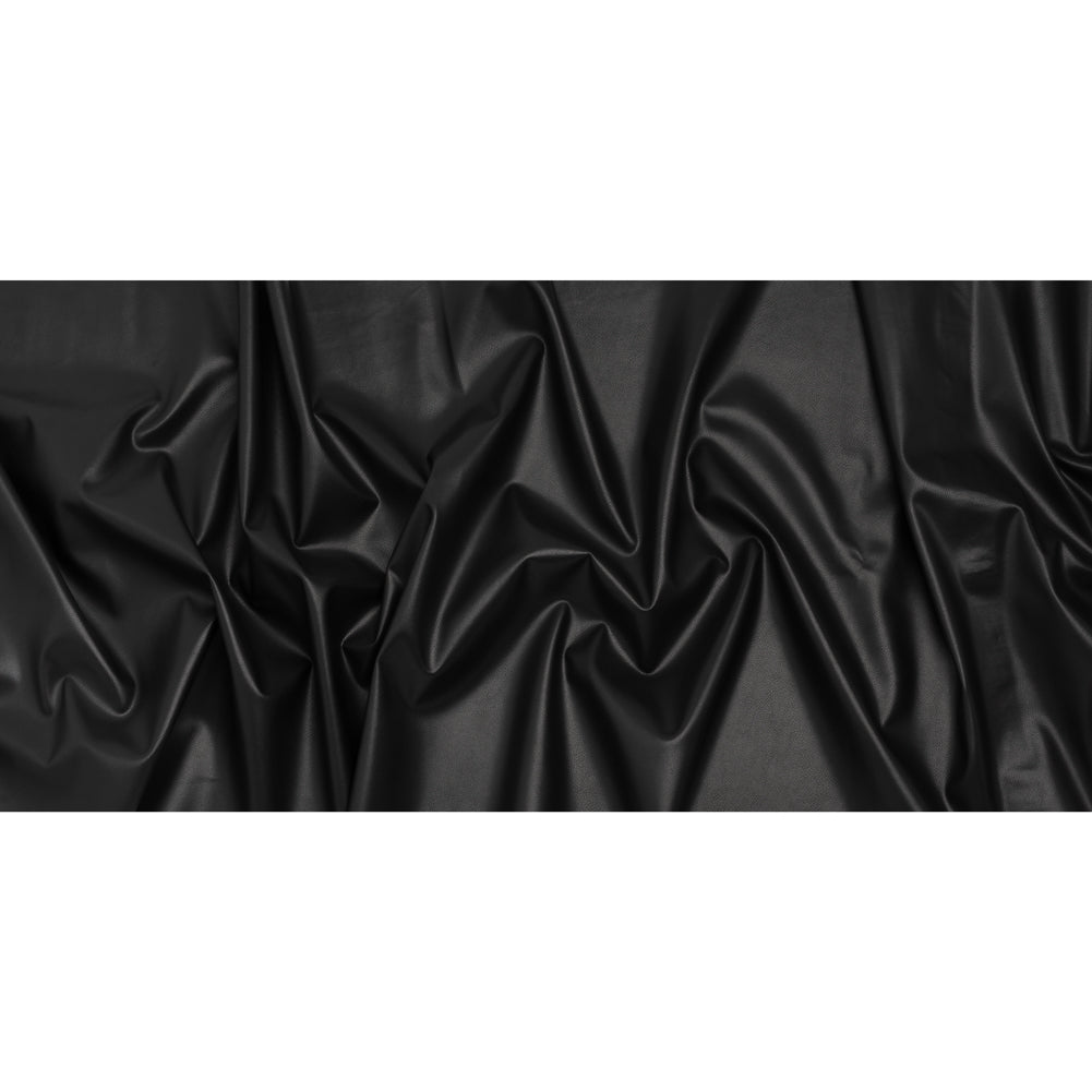 Stretch Faux Leather with Suede-Like Brushed Backing - Pebble Black - Jodi Collection - Full - Image 5 of 6