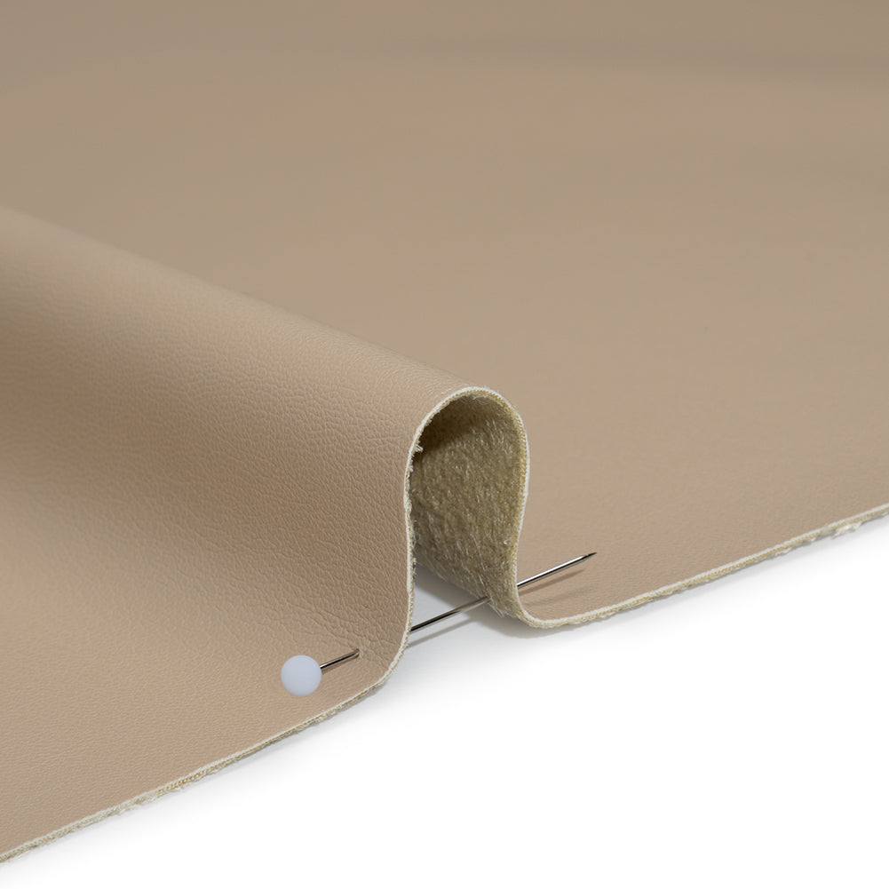 Stretch Faux Leather with Suede-Like Brushed Backing - Beige - Jodi Collection - Full - Image 4 of 6