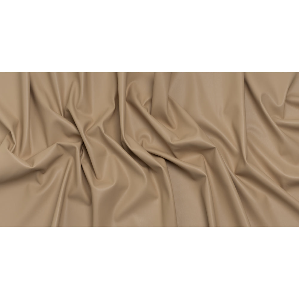 Stretch Faux Leather with Suede-Like Brushed Backing - Beige - Jodi Collection - Full - Image 5 of 6