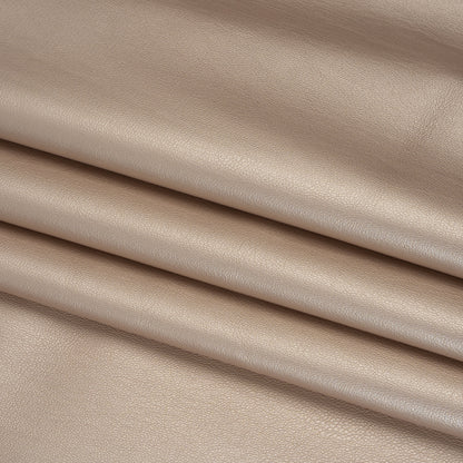 Stretch Faux Leather with Suede-Like Brushed Backing - Metallic Pale Rose Gold - Jodi Collection