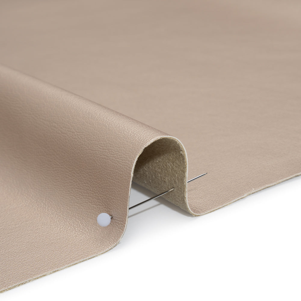 Stretch Faux Leather with Suede-Like Brushed Backing - Metallic Pale Rose Gold - Jodi Collection - Full - Image 4 of 6