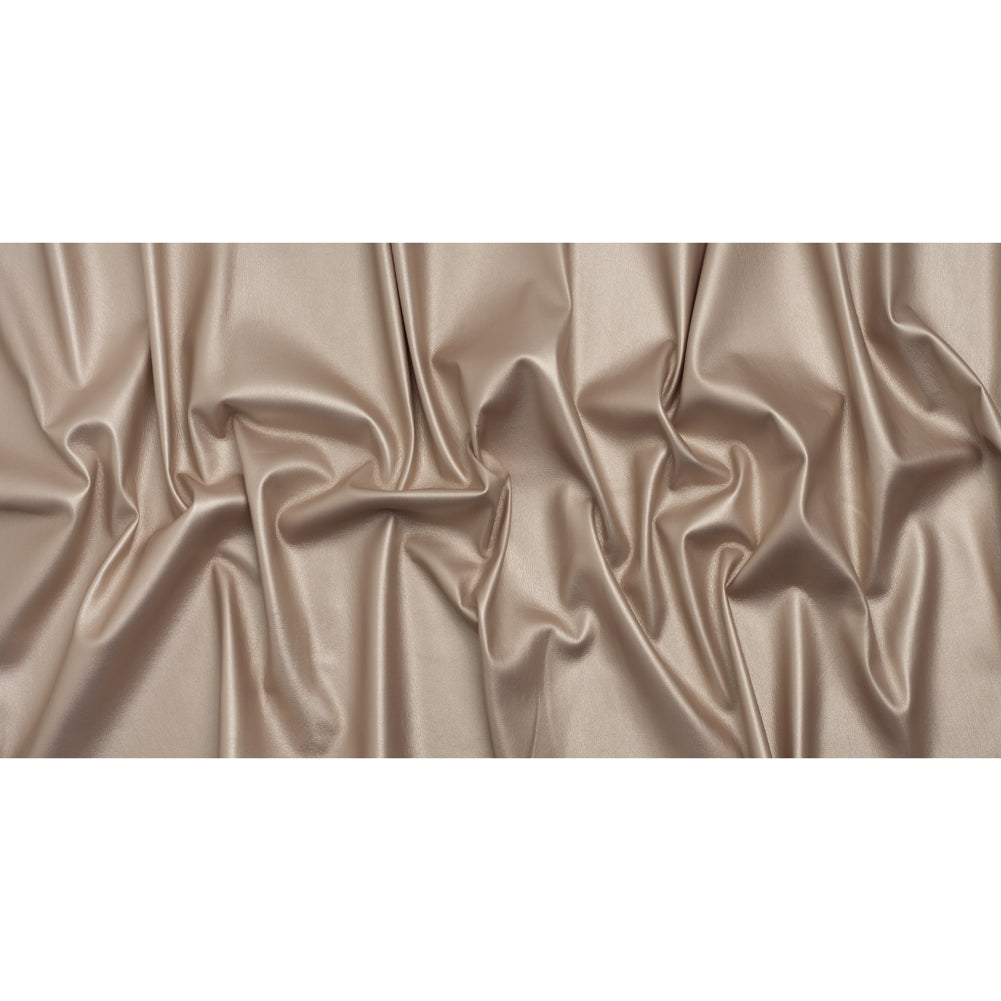 Stretch Faux Leather with Suede-Like Brushed Backing - Metallic Pale Rose Gold - Jodi Collection - Full - Image 5 of 6