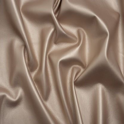 Stretch Faux Leather with Suede-Like Brushed Backing - Metallic Pale Rose Gold - Jodi Collection