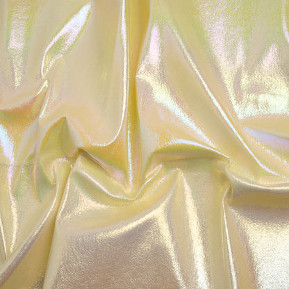 Crinkled Metallic Faux Leather - Pastel Rainbow Ombre - Adriana Collection