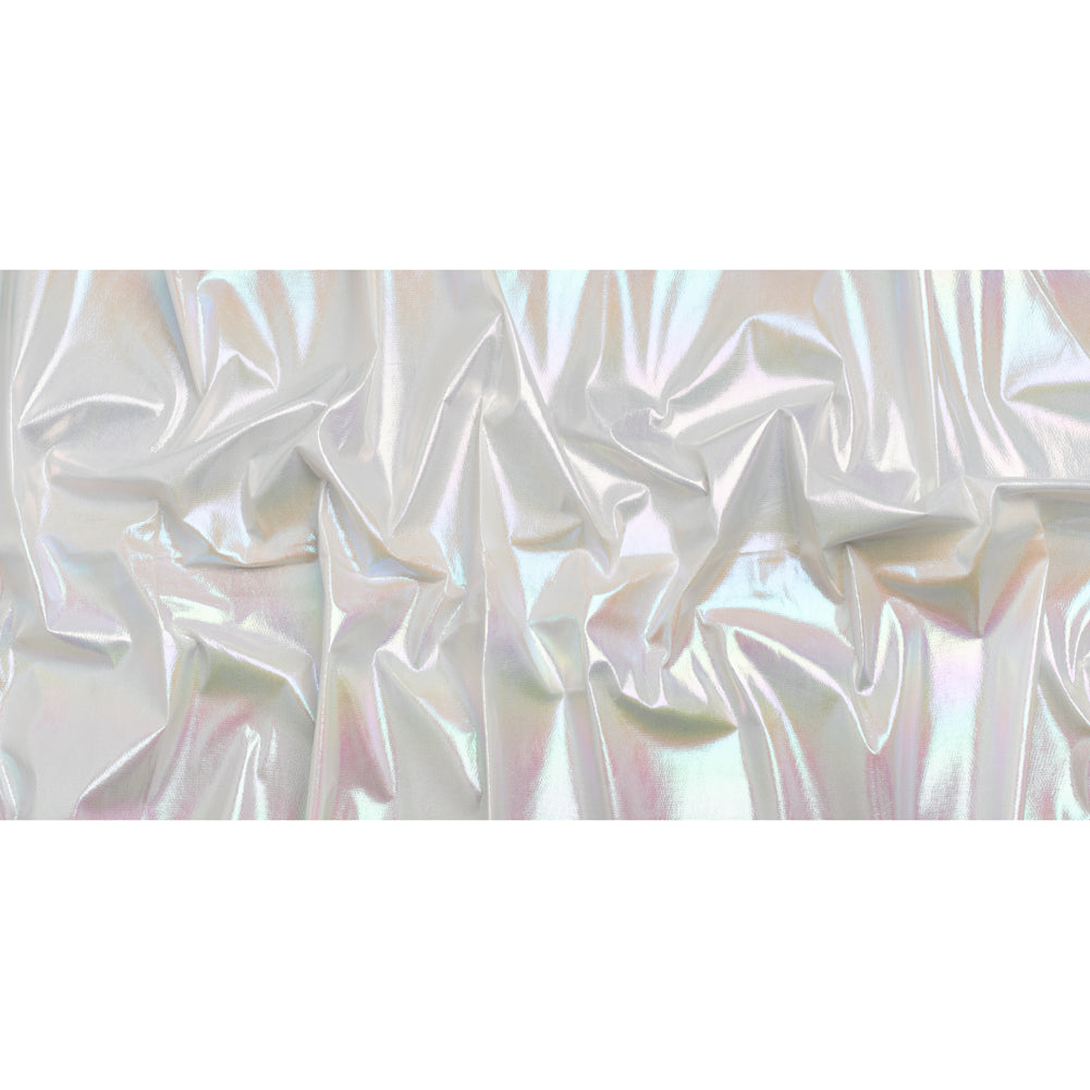 Crinkled Metallic Faux Leather - Pale Yellow and Blue Ombre - Adriana Collection - Full - Image 5 of 6