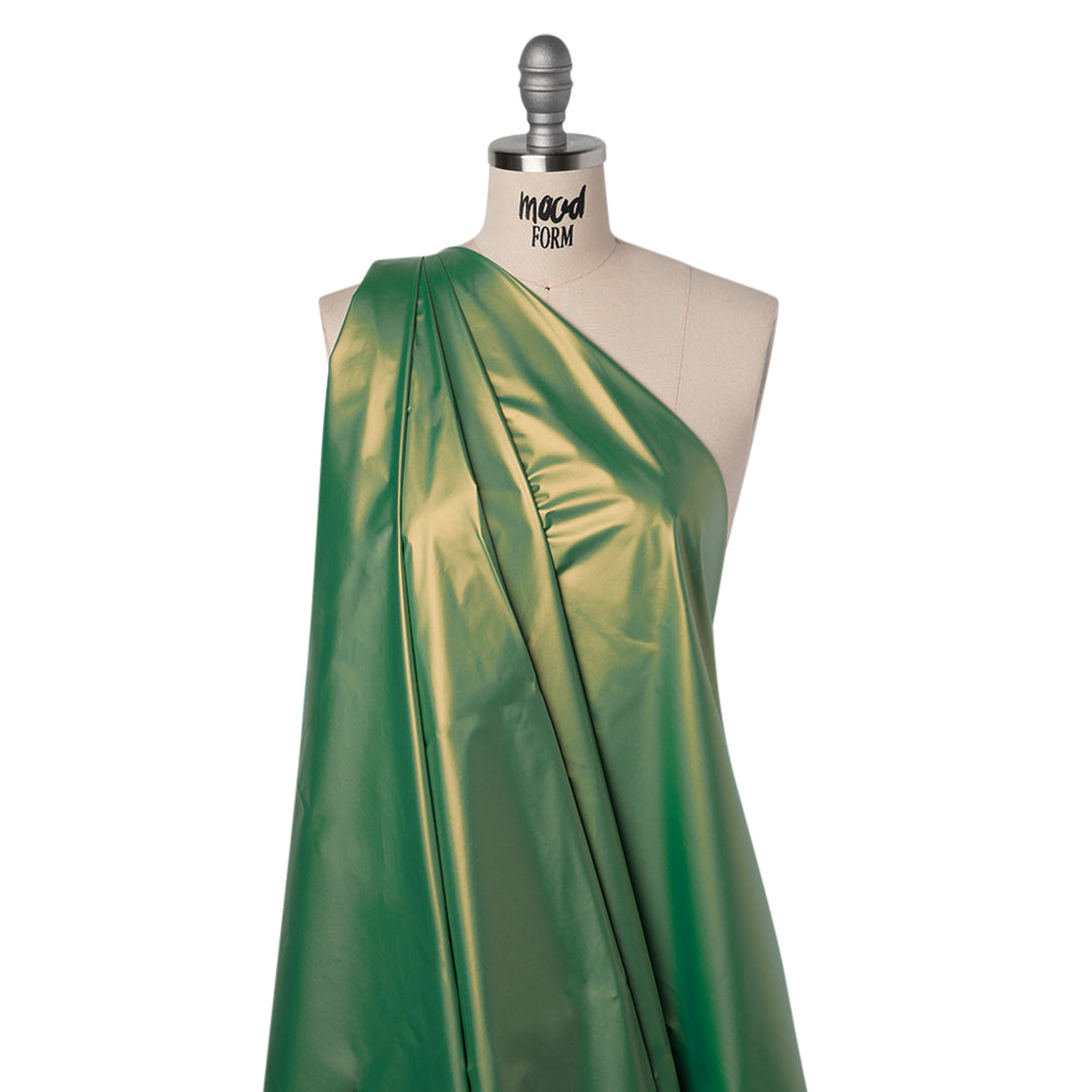 Faux Tyvek - Green Shimmer - Keri Collection - Folded
