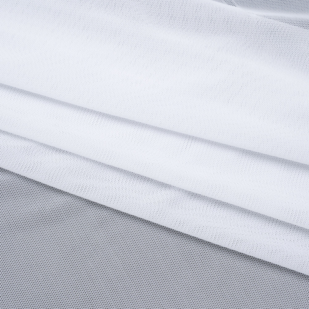 Nylon Stretch Mesh - White - Bernetta Collection Detail