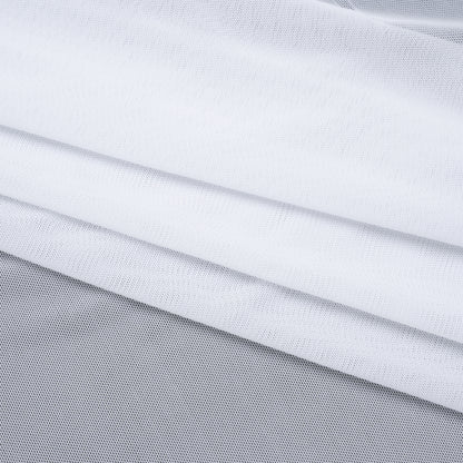 Nylon Stretch Mesh - White - Bernetta Collection Detail