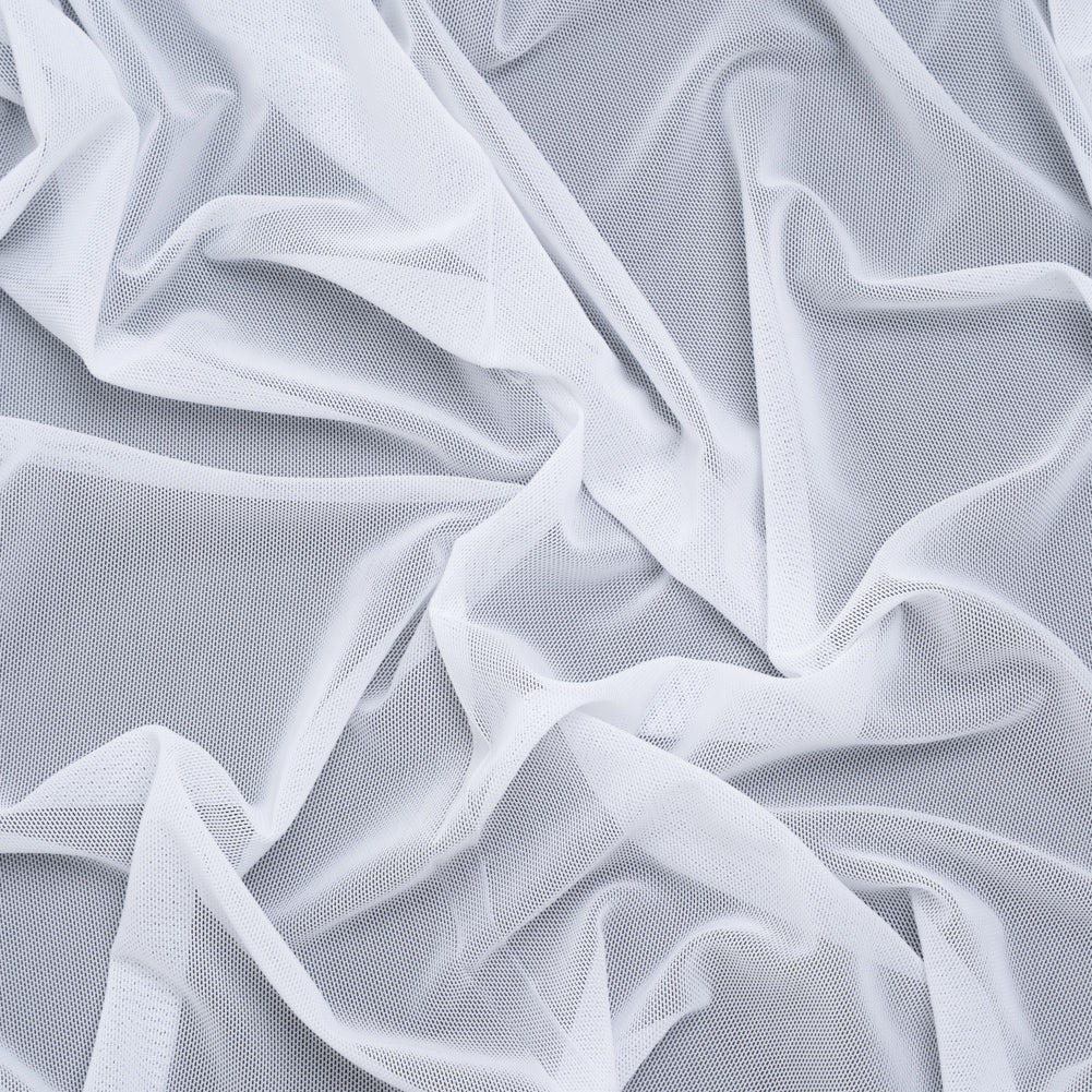 Nylon Stretch Mesh - White - Bernetta Collection Drape