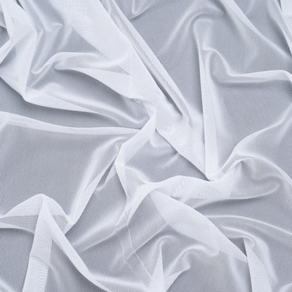 Nylon Stretch Mesh - White - Bernetta Collection Drape