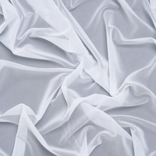 Nylon Stretch Mesh - White - Bernetta Collection Drape
