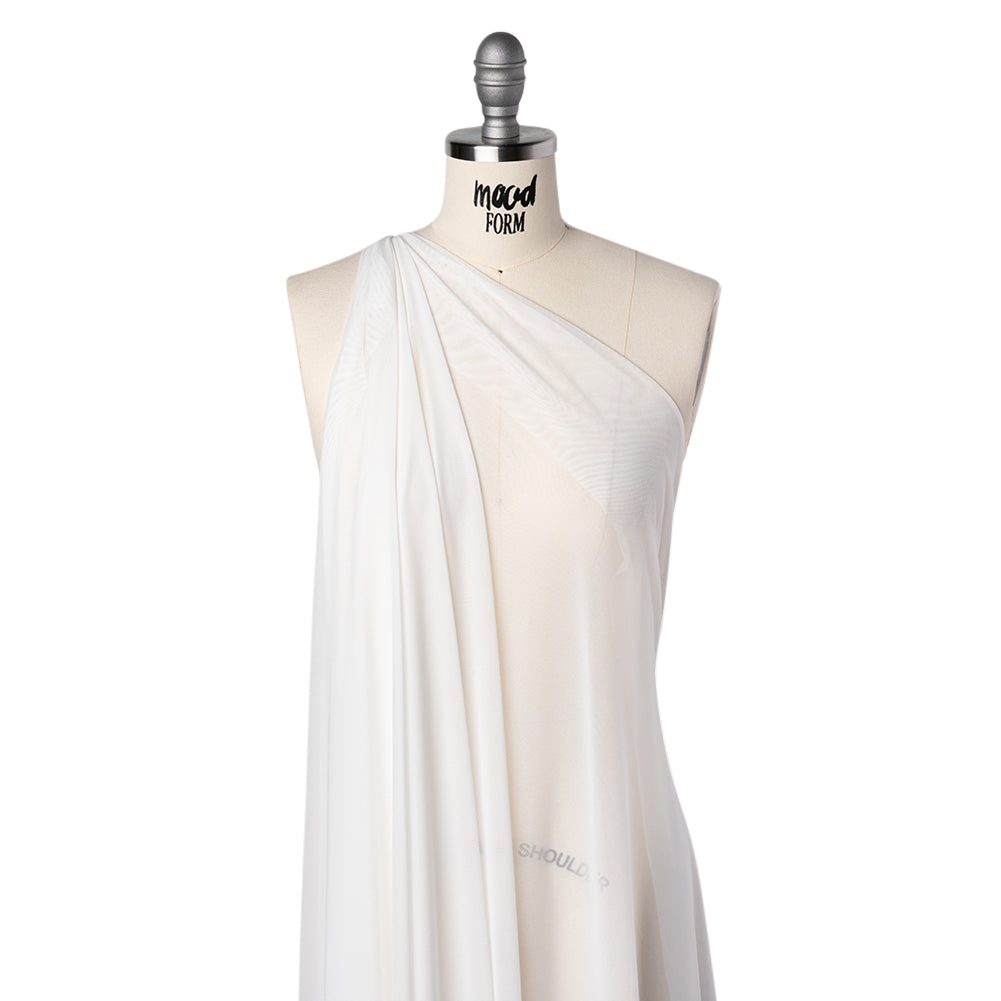 Nylon Stretch Mesh - Off-White - Bernetta Collection - Folded