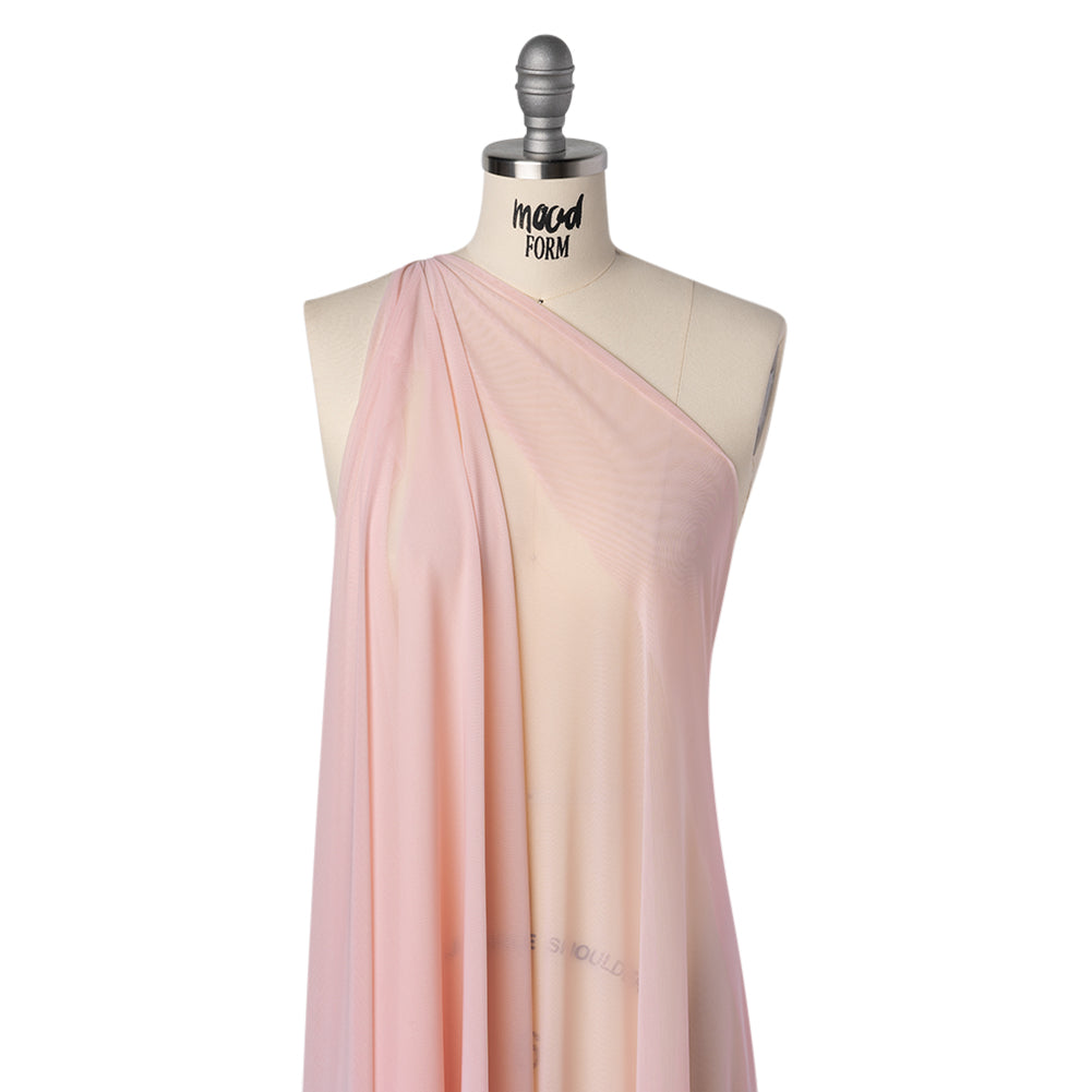 Nylon Stretch Mesh - Rose - Bernetta Collection - Folded